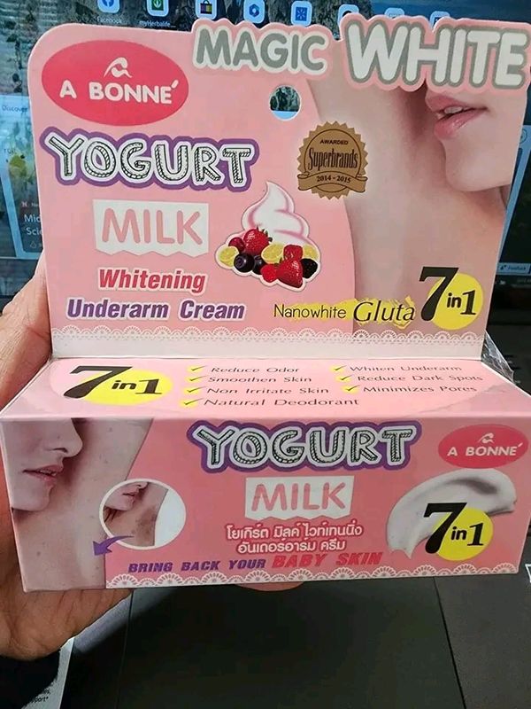 A BONNE' YOGURT MILK WHITENING UNDERARM CREAM Weight 30g