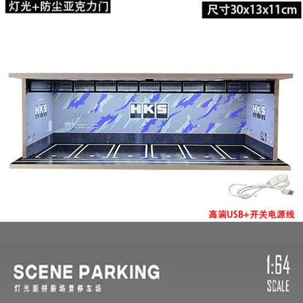 1:64 Diorama House: HKS with LED - [Slight Bad Finished Printing in one place]