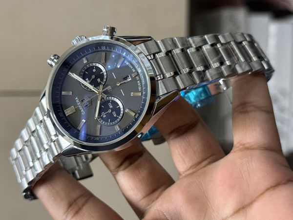 TAG CHAIN 2 CHRONO SILVER BODY GREY DIAL BLACK SUB