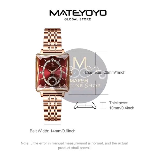 💥MATEYOYO Diamond Wristwatch with Exquisite Box - Image 7