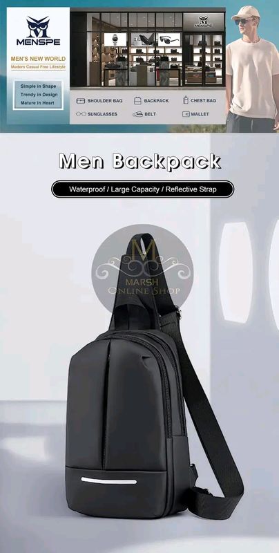 💥MENSPE Men's Chest Bag Cross Body Bag Pouch Bag Travel Shoulder Bag - Image 7