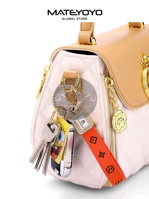 💥MATEYOYO Women Keychain Fashion PU Leather Keychain Business Gift Leather - Image 9