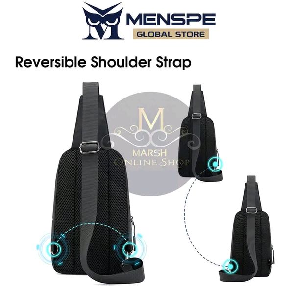 💥MENSPE Men's Chest Bag Cross Body Bag Pouch Bag Travel Shoulder Bag - Image 2