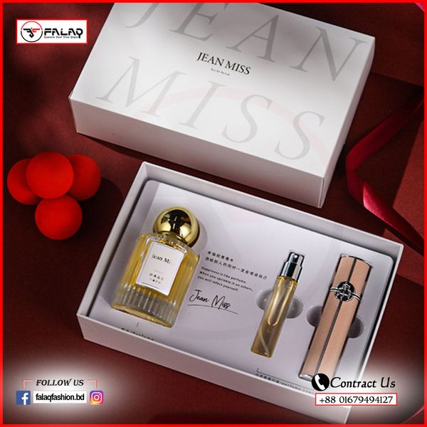 Perfume Set For Men & Women (50ml X 1pcs + 12ml X 1pcs & Carrier)= Total 62ml 0186
