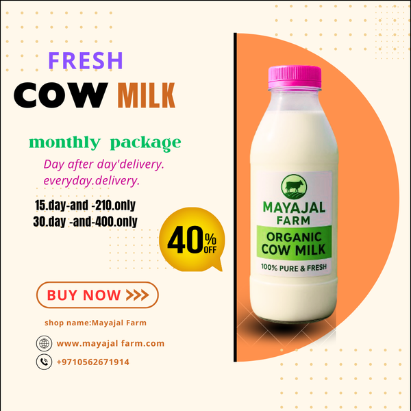 Fresh Organic Cow Milk – Daily Home Delivery