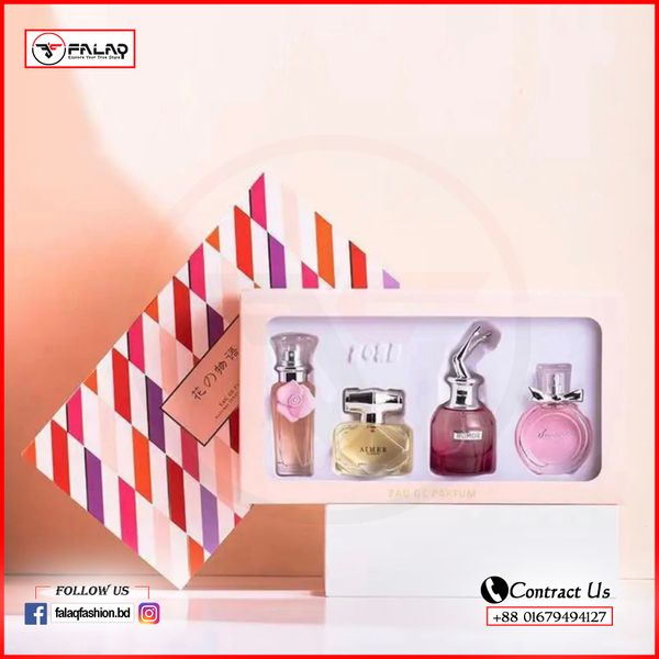 Perfume Set For Women (20ml-2pcs,25ml-2pcs)= Total 90ml 6534