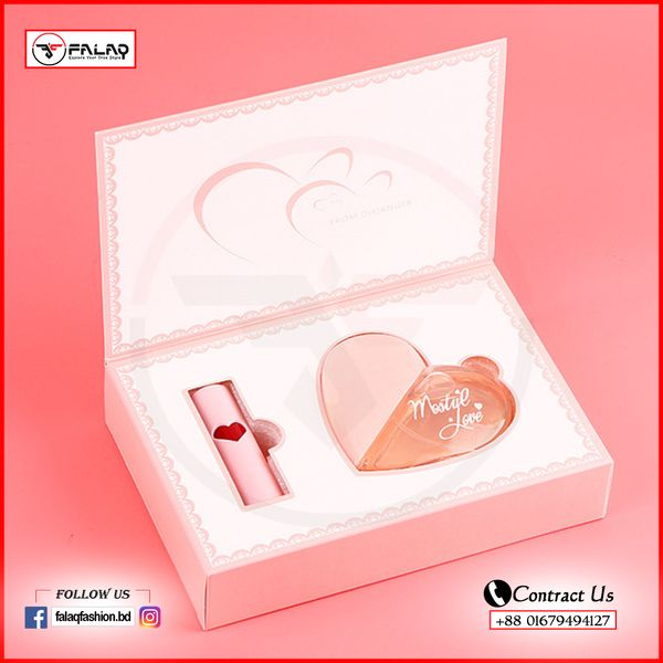 Perfume Set For Women (50ml X 1pcs & Lipstick X 1pcs)= Total 50ml 1947