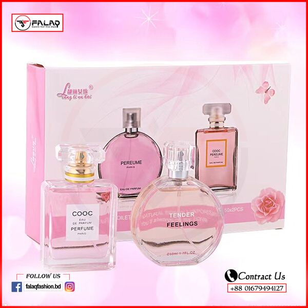 Perfume Set For Women (50+25ml 2pcs)=Total 75ml