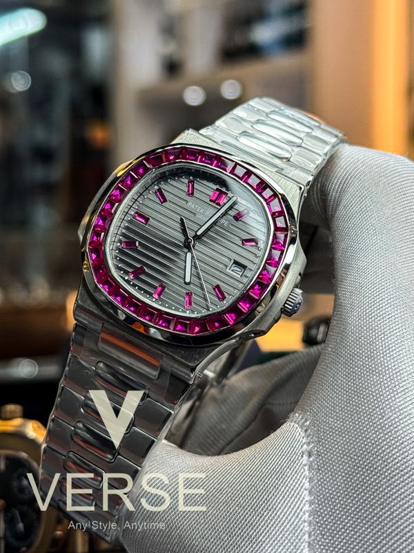 Patek Phlippe Nautilus Pink stone Master