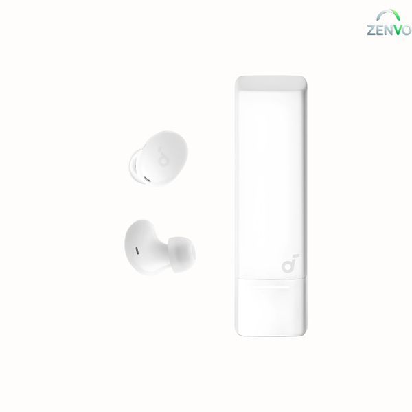 Anker Soundcore A30i Lipstick-Shaped Smart Noise Cancelling Earbuds – White
