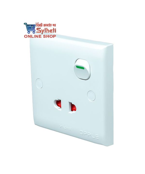 Kitty Opple 2 Pin Socket with Switch 16 A