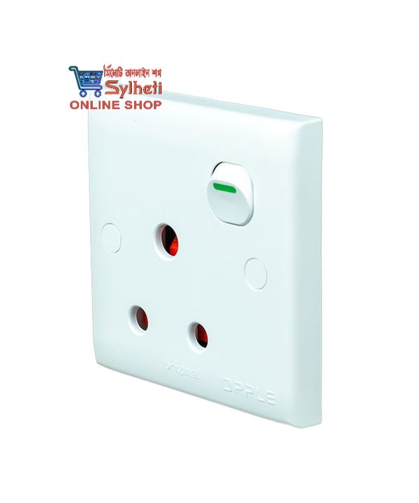 Kitty Opple 3 Pin Round Socket with Switch