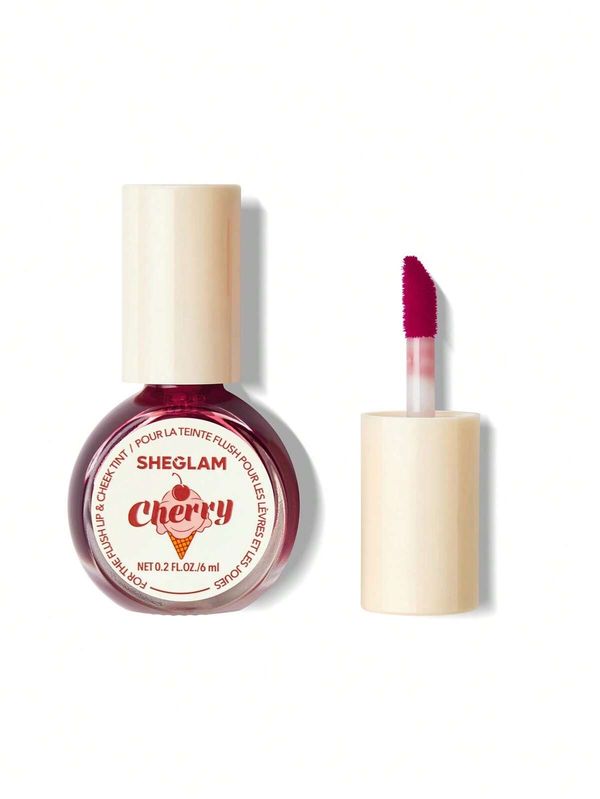 For The Flush Lip & Cheek Tint- Cherry picked