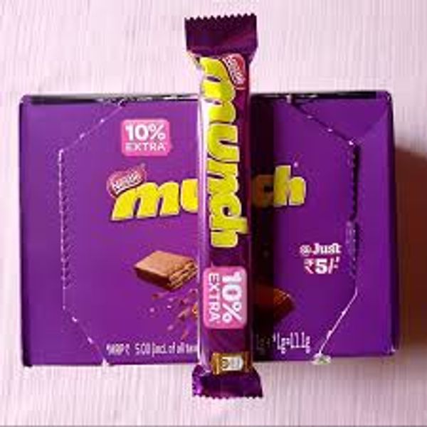 Munch Crunchilicious Milk Chocolate 32 PC Box Per Pack 8.9gm main box 284.8G 5rs INDIAN