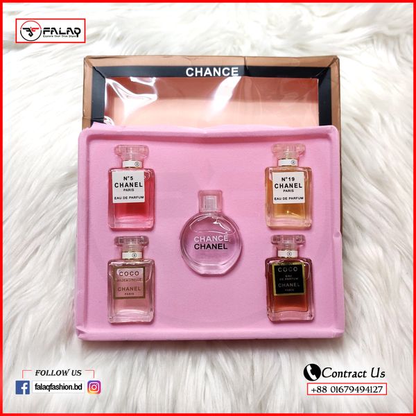 Chanel Perfume Set "INSPIRED'' Gift Set 5 in 1 Bundle 7.5 ml Each For Women