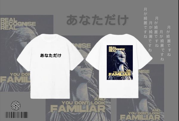 Drop Shoulder Graphic Tee – "Real Recognise Real" Edition