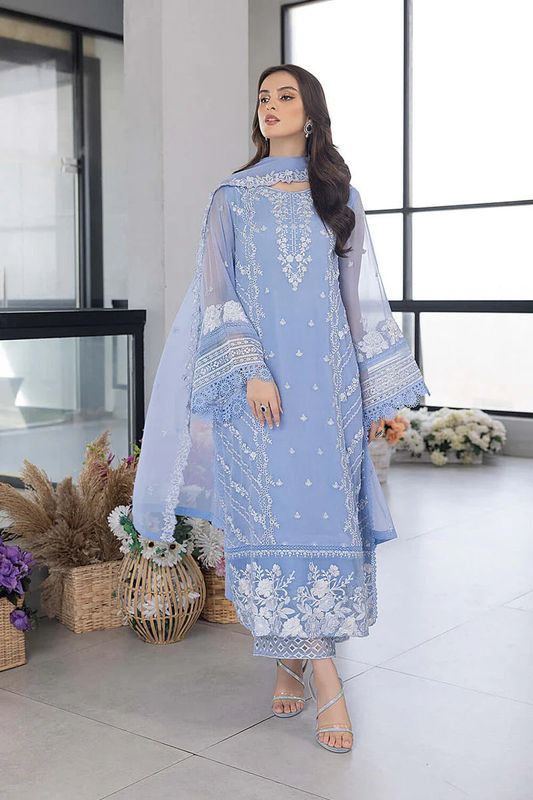 Azure Unready Organza Dress
