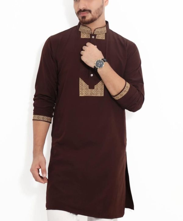 Buy Men's Exclusive Embroidery Panjabi - AltQart