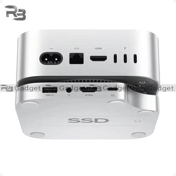 PULWTOP Mac mini M4/M4 Pro Hub Stand Dock with External Storage Upgrade M.2 SSD Enclosure(SSD NOT Included)