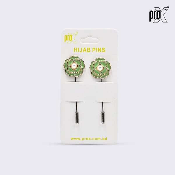 ProX 1 Pair Stick Hijab Pin_HP-501-1_Green