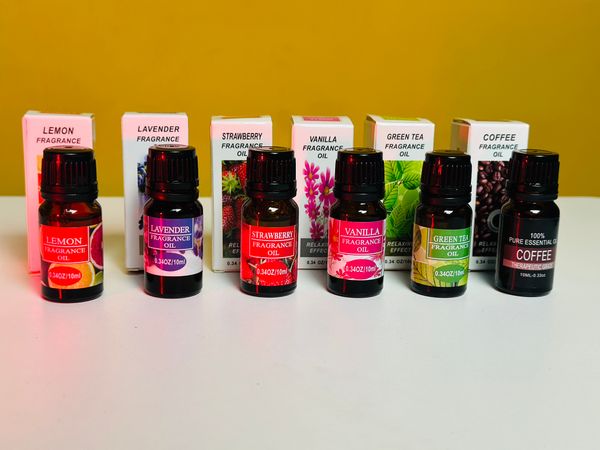 Pure Essential Oil For Humidifier Fragrance Aroma Diffuser (6pcs Package) .