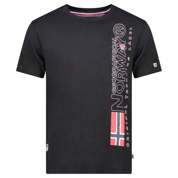 Men's T-Shirt Short Sleeve with Black Flag