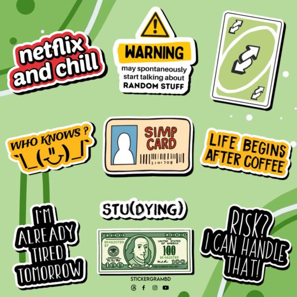 Sarcastic Sticker Set 04