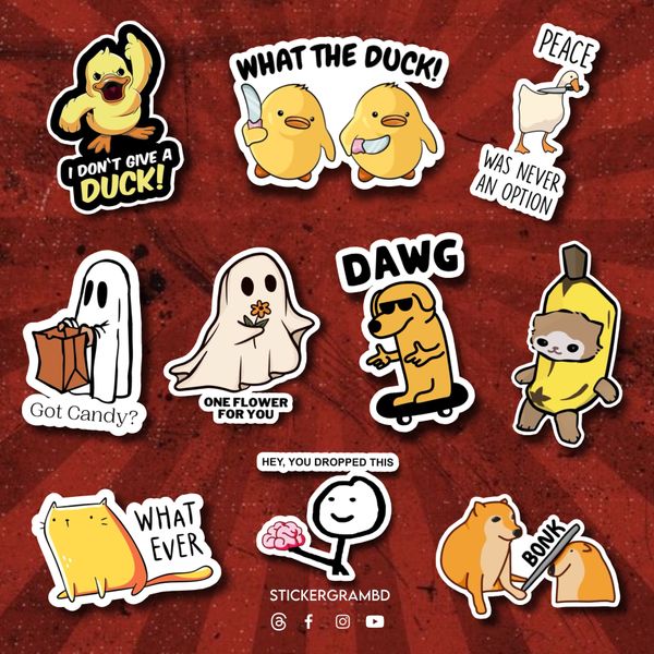 Cute Memes Sticker Set