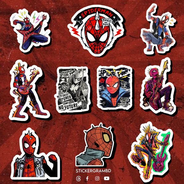 Spiderpunk Sticker Set
