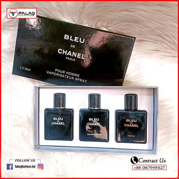 Blue De Chanel Perfume "INSPIRED'' Gift Set 3 in 1 Bundle 30ml Each For Men 3003
