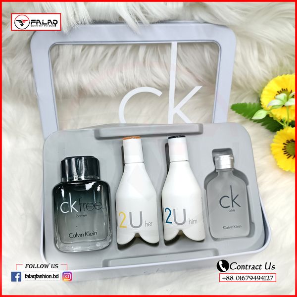 CK Perfume "INSPIRED'' Gift Set 4 in 1 Bundle (15ml X 3p + 10ml X 1p)= Total 55ml For Men & Women 4671