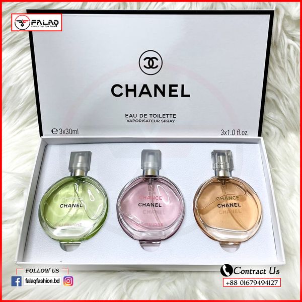 Chance Chanel Perfume "INSPIRED'' Gift Set 3 in 1 Bundle 30ml Each For Women