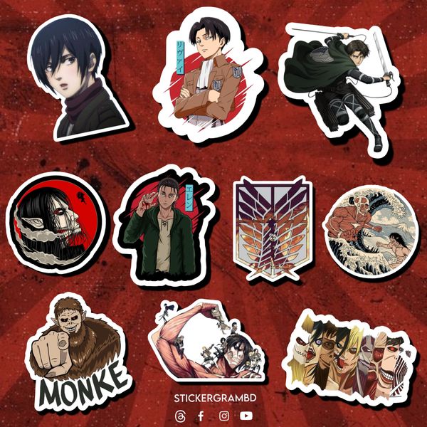 Attack On Titan Sticker Set