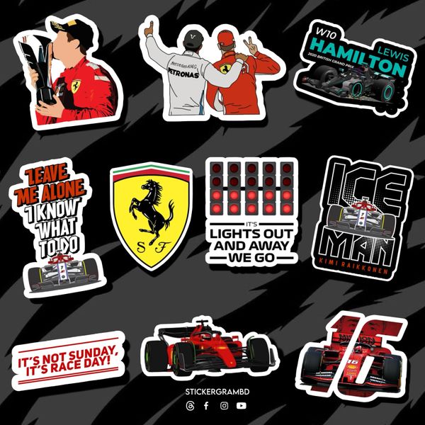 F1 Sticker Set 02