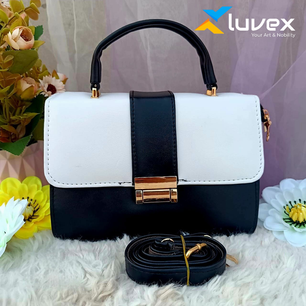 Premium China Leather Bag-Black