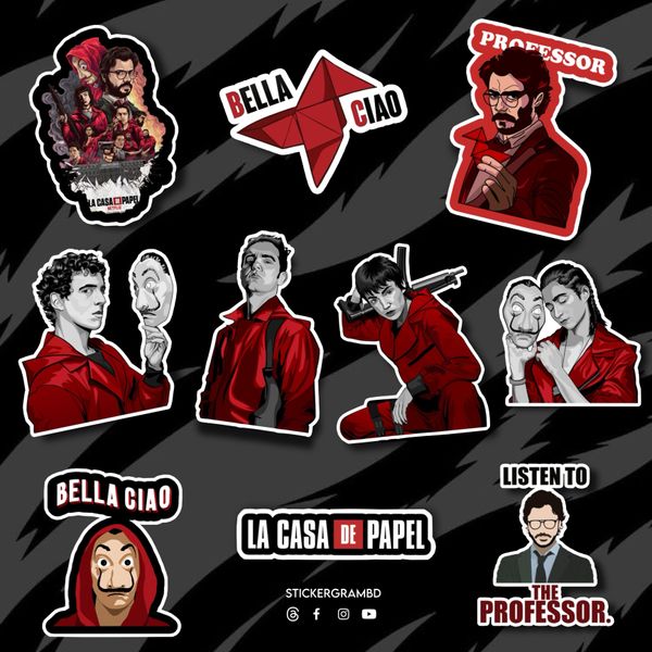 Money Heist Sticker Set 01