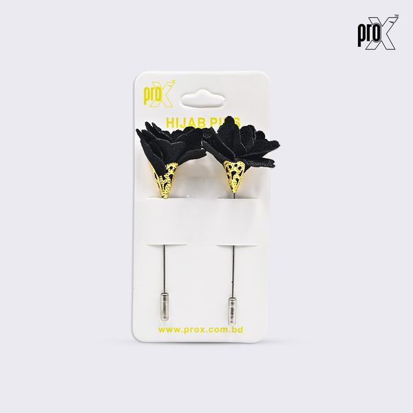 ProX 1 Pair Stick Hijab Pin_HP-501-4_Black