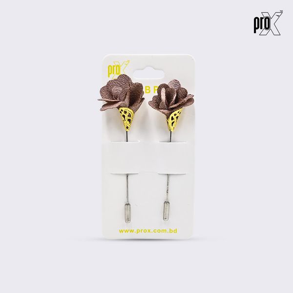 ProX 1 Pair Stick Hijab Pin_HP-501-4_Brown