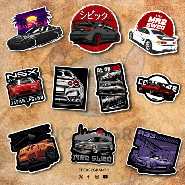 Cars Sticker Set 01