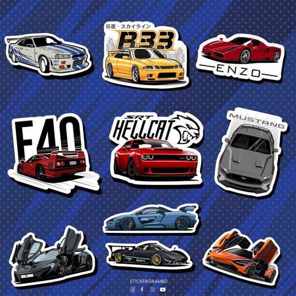 Cars Sticker Set 03