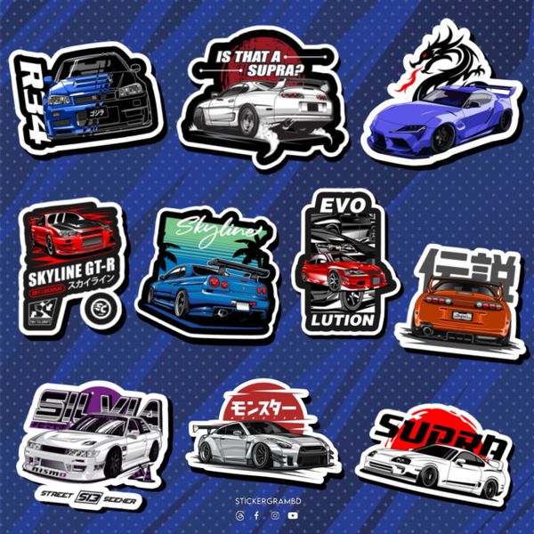 Cars Sticker Set 04