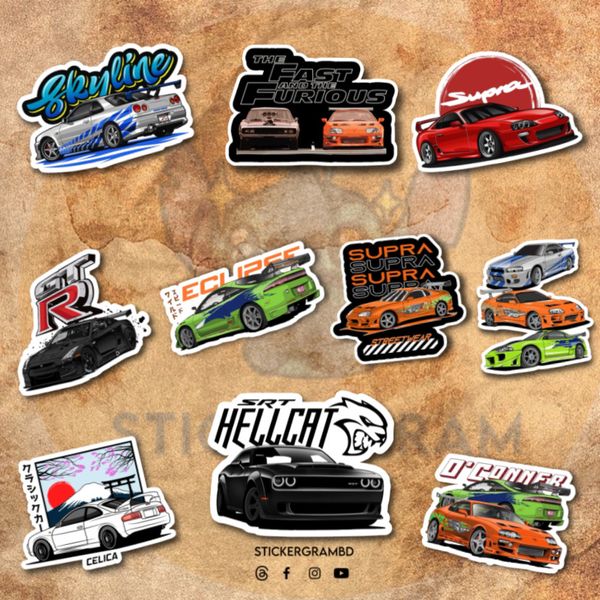 Cars Sticker Set 05