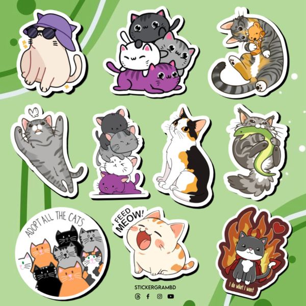 Cats Sticker Set 03