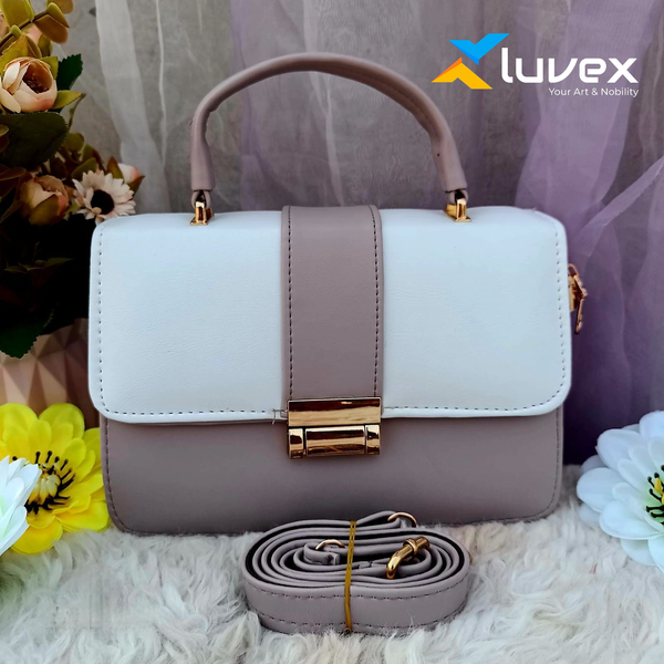 Premium China Leather Bag (Peach)