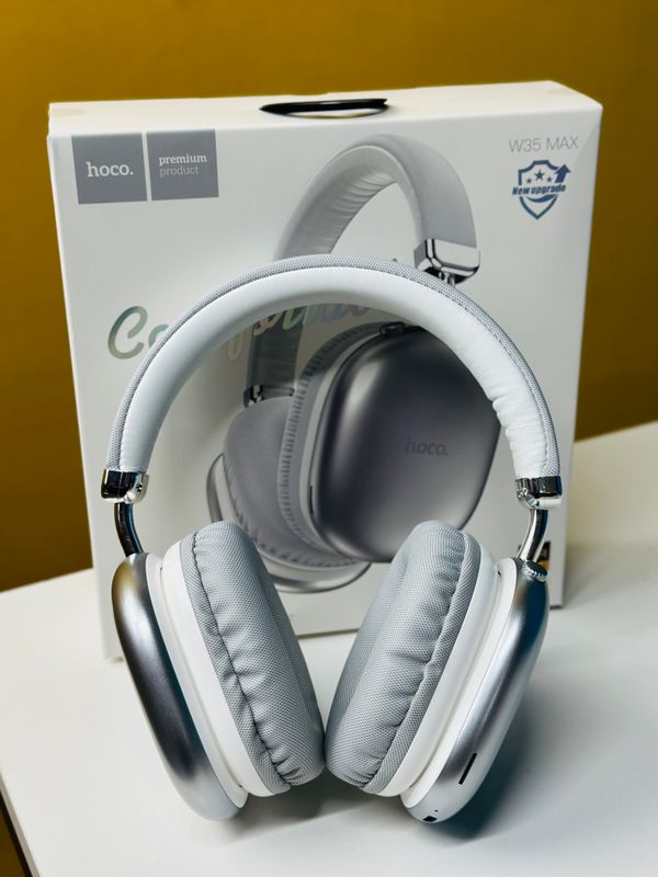 Hoco W35 Max Wireless Headphone- Silver Color - Image 7