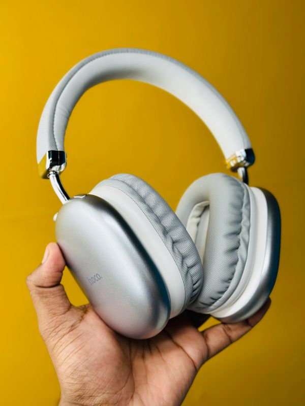 Hoco W35 Max Wireless Headphone- Silver Color - Image 9