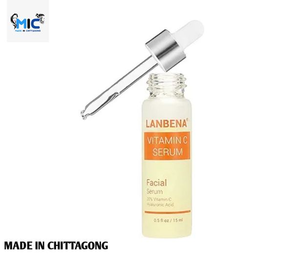 Vitamin C Serum - LANBENA Whitening Serum with Hyaluronic Acid Face Essence Cream Natural Ingredients for Repairing Fades Age Sports and Sun Damaged Skin 15ml