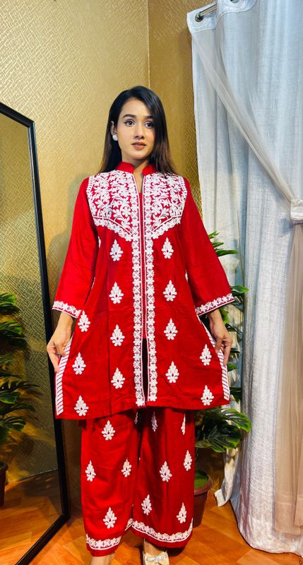 পিওর কটন এমব্রয়ডারি কাজ করা রেডিমেড টু-পিস - আরামদায়ক ও ট্রেন্ডি