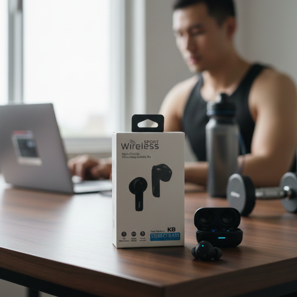 K8 Wireless Sport Earbuds Stereo Bass