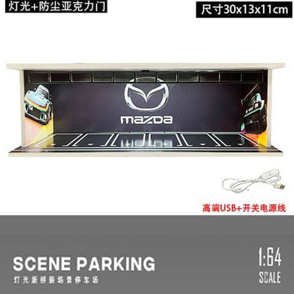 1:64 Diorama House: Mazda with LED